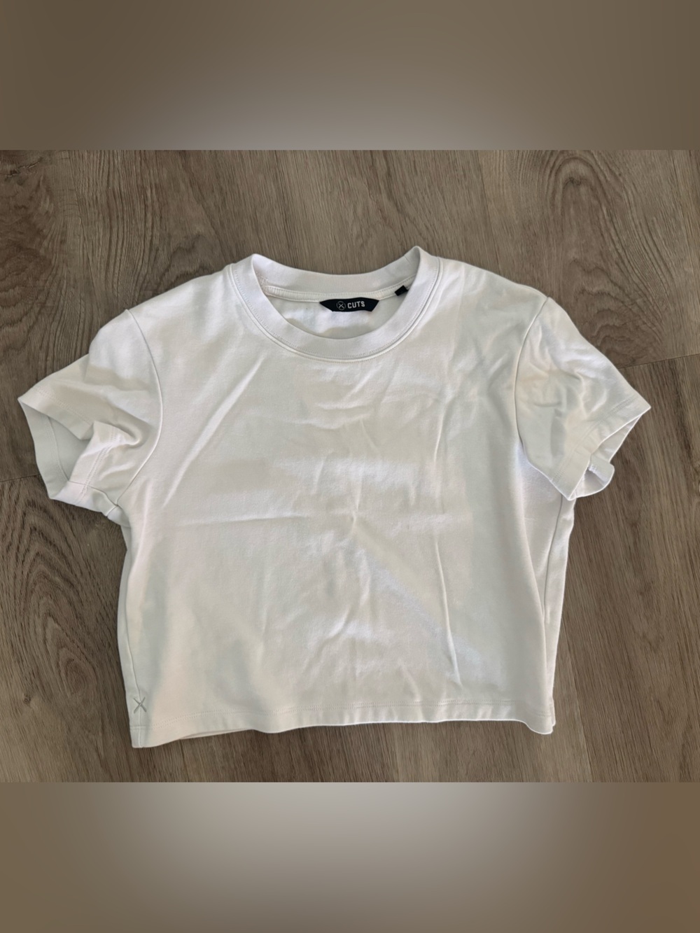 Cuts Clothing White Cropped Tee